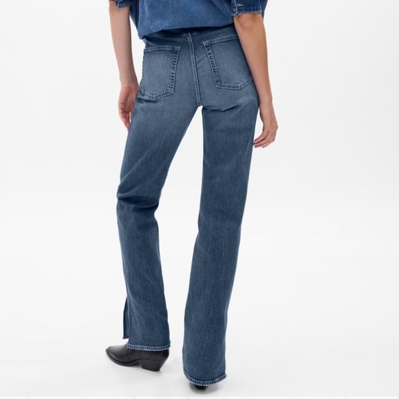 GAP High Rise ’90s Loose Medium Wash Stretch Jeans size 33/16 Tall - Picture 14 of 14